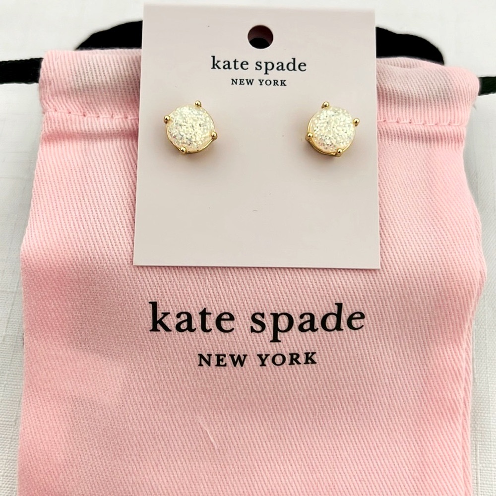 kate spade~Opal Glitter Studs / NWT / Host Pick - Picture 1 of 9